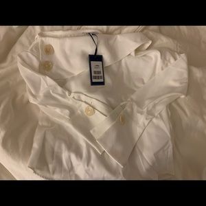 With Tag Jing office white blouse